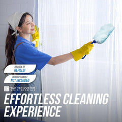 Fluffy Duster Refills Pack of 30 | Replacement Dusting Heads