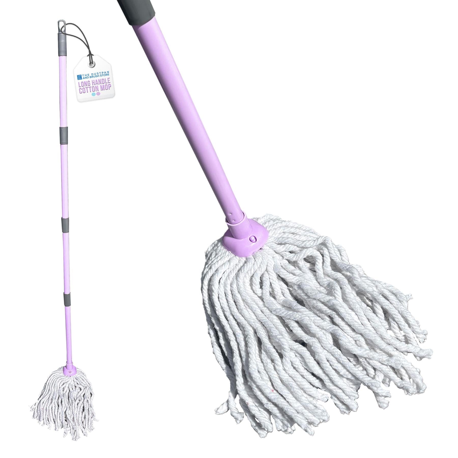 Lilac Cotton Mop | Absorbent Floor Mop with Handle
