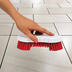Red Double Winged Scrubbing Brush | Heavy Duty Floor Brush