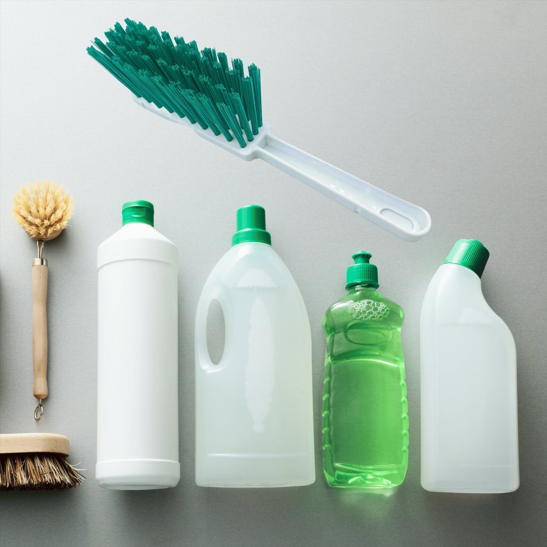 Green Hygiene Hand Brush – Soft & Stiff Colour Coded Brush