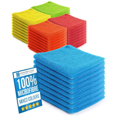 Pack of 40 Microfibre Cleaning Cloths (40x40cm)