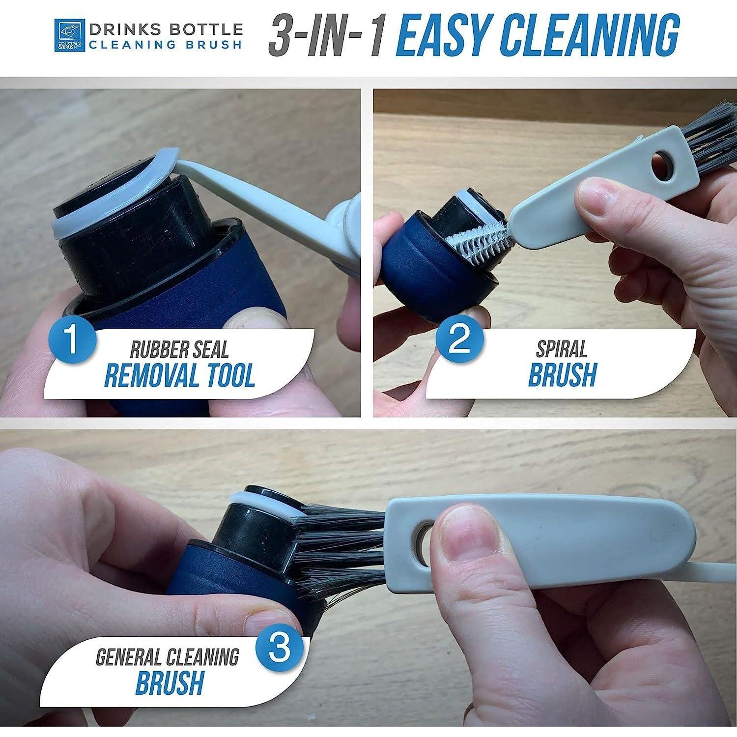 Drinks Bottle Cap & Gap Cleaning Brush – Pack of 2