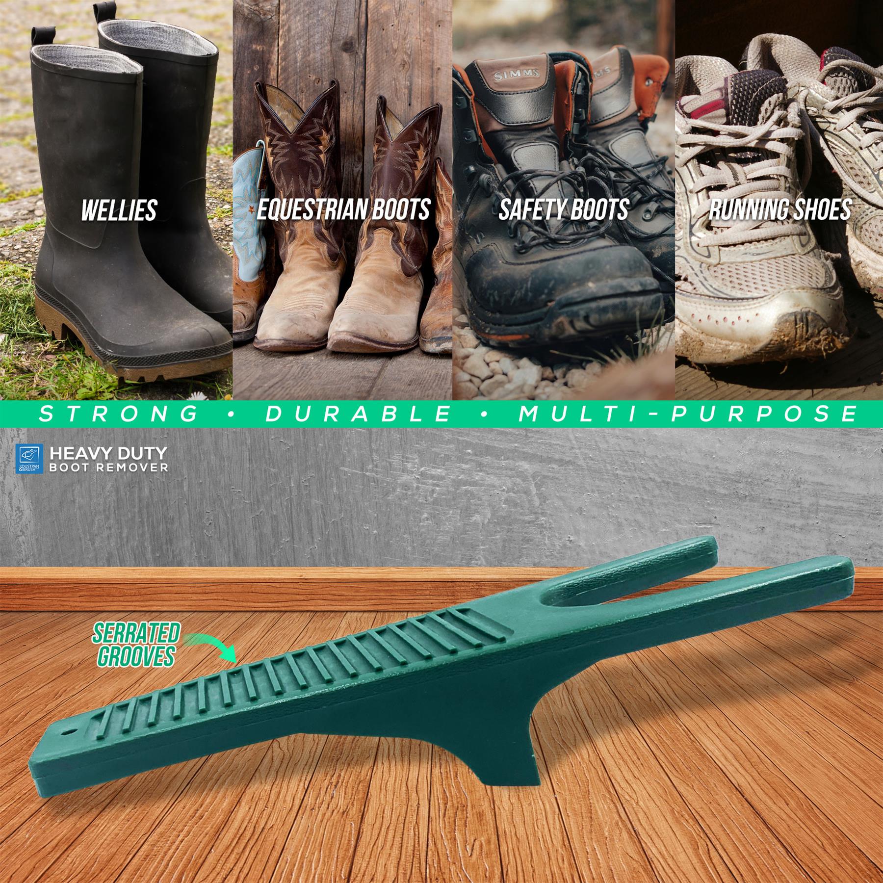 Boot Jack Shoe & Welly Puller – Heavy Duty Boot Remover Tool