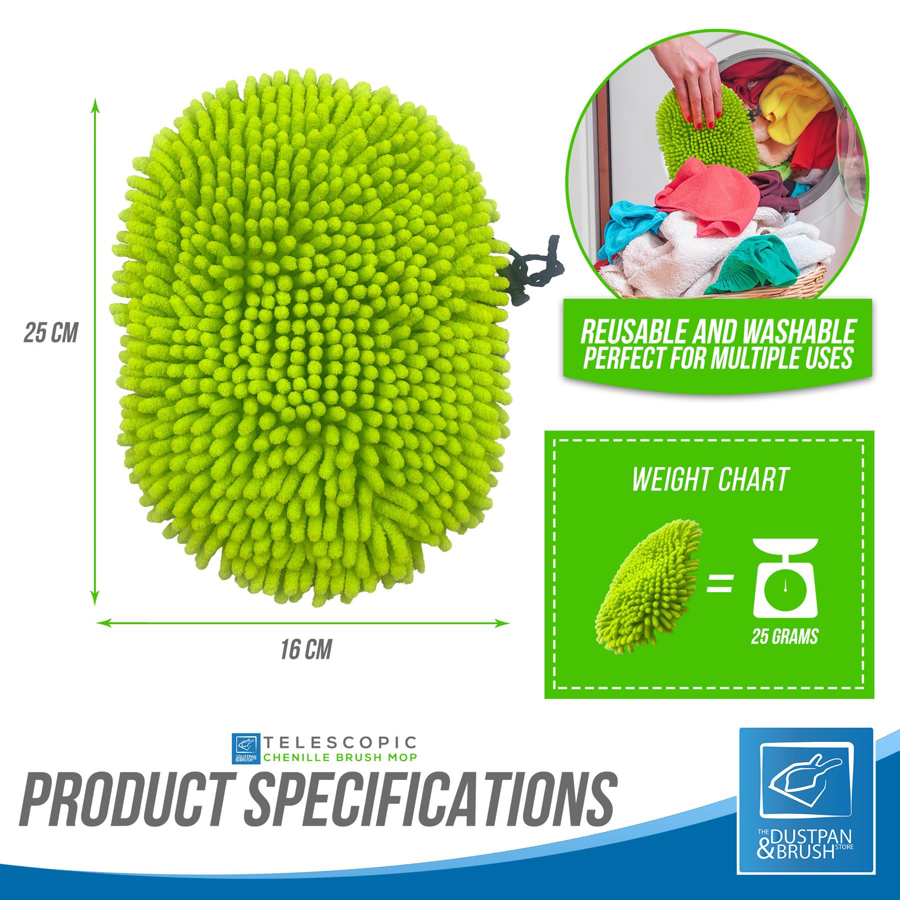 Chenille Car Wash Mop Refill Head | Replacement Mop Head