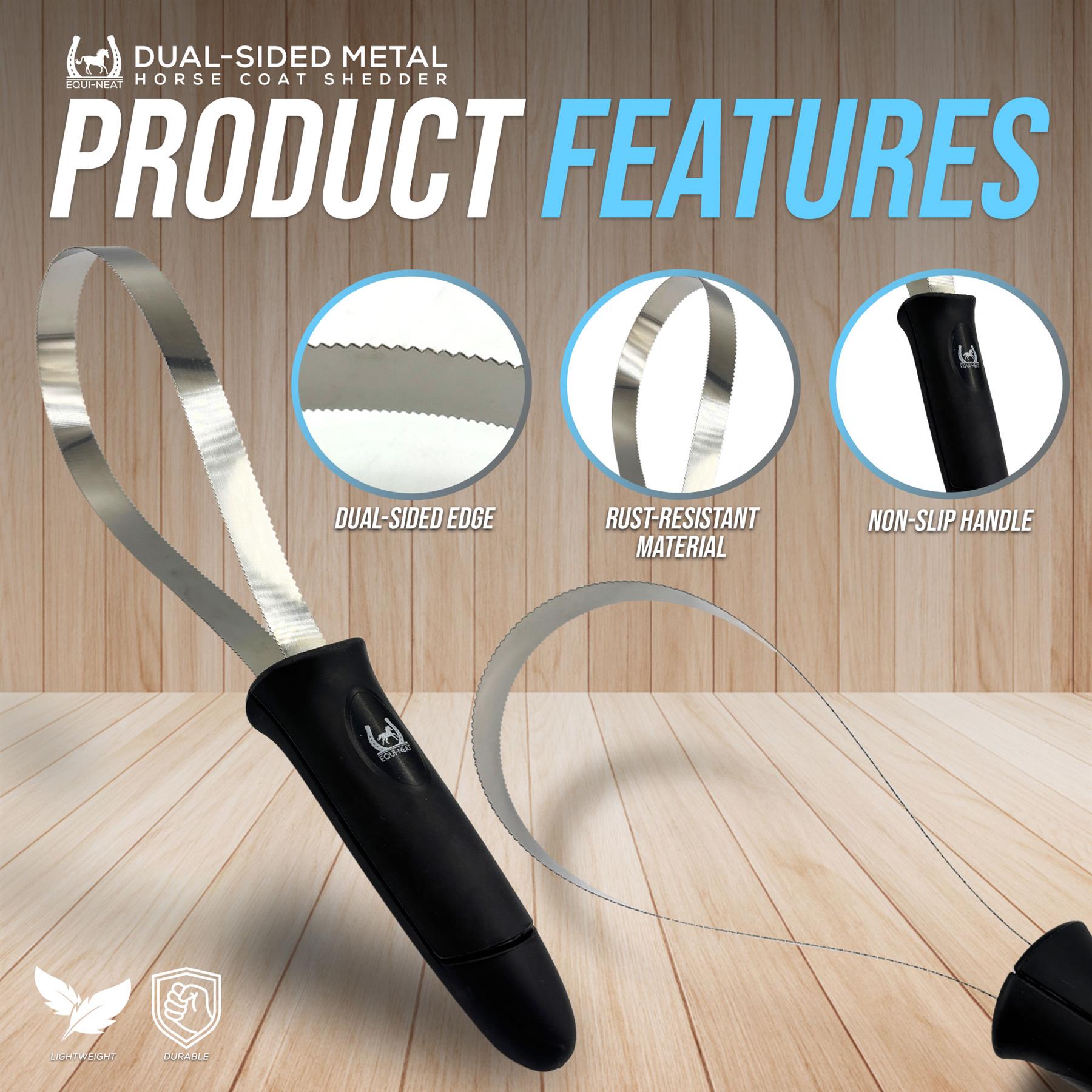 Equi-Neat Metal Shedder - Hair Scraping Blade