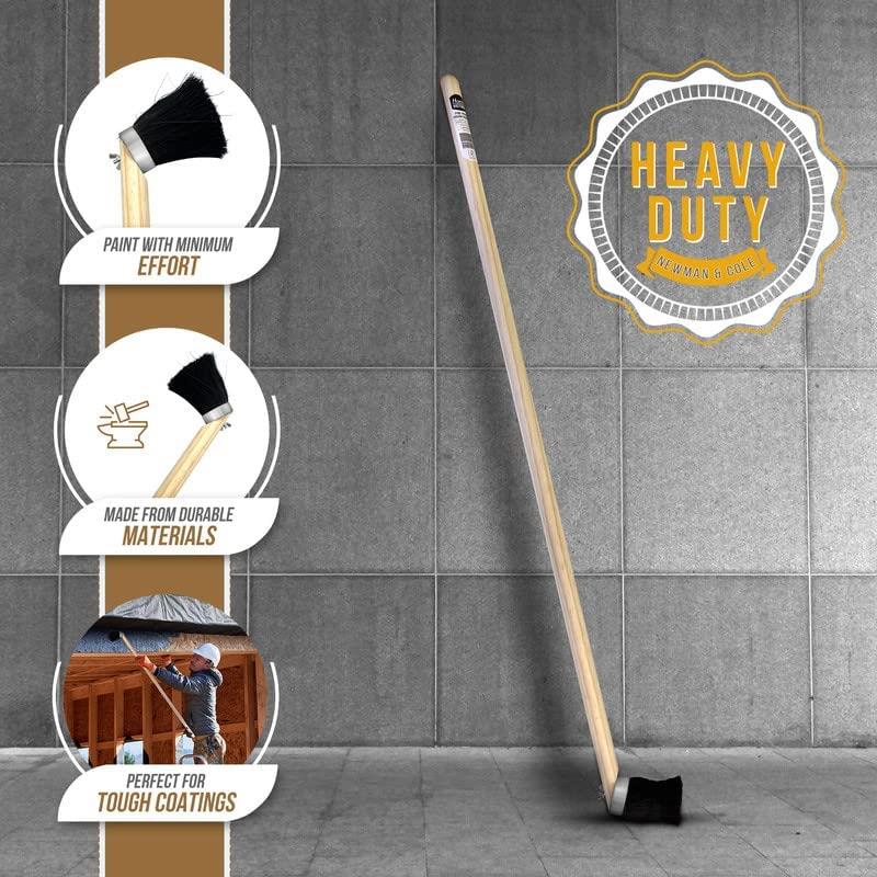 Long Handled Tar Brush | Soft Bristle Cleaning Brush