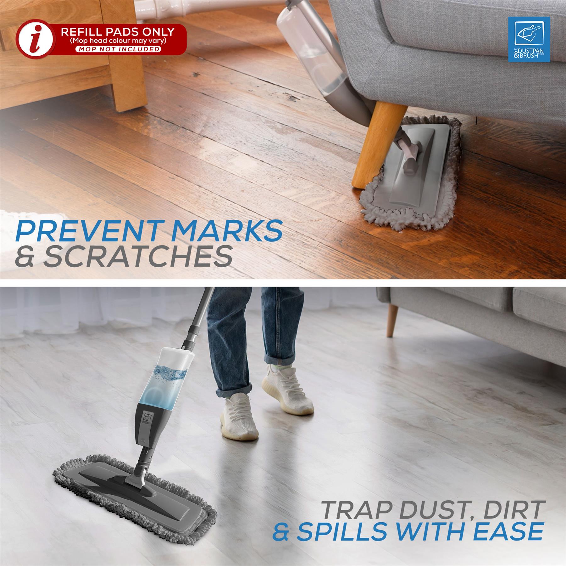 Replacement Spray Mop Head | Washable Microfibre Refill