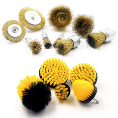 Drill Brush Set | 14 Piece Plastic & Wire Cleaning Attachments