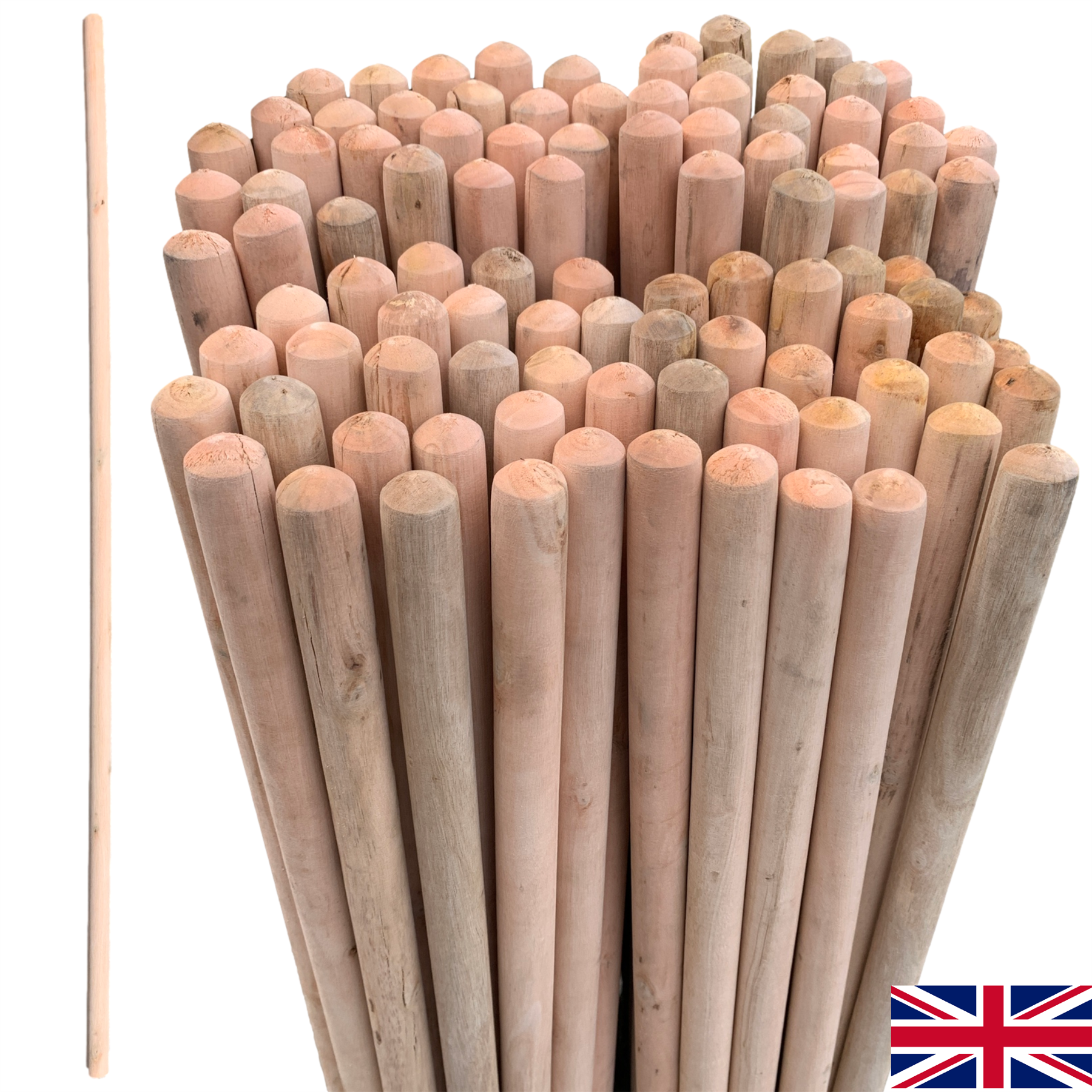 15/16" (23-24mm) Value Broom Handle 4ft (120cm)