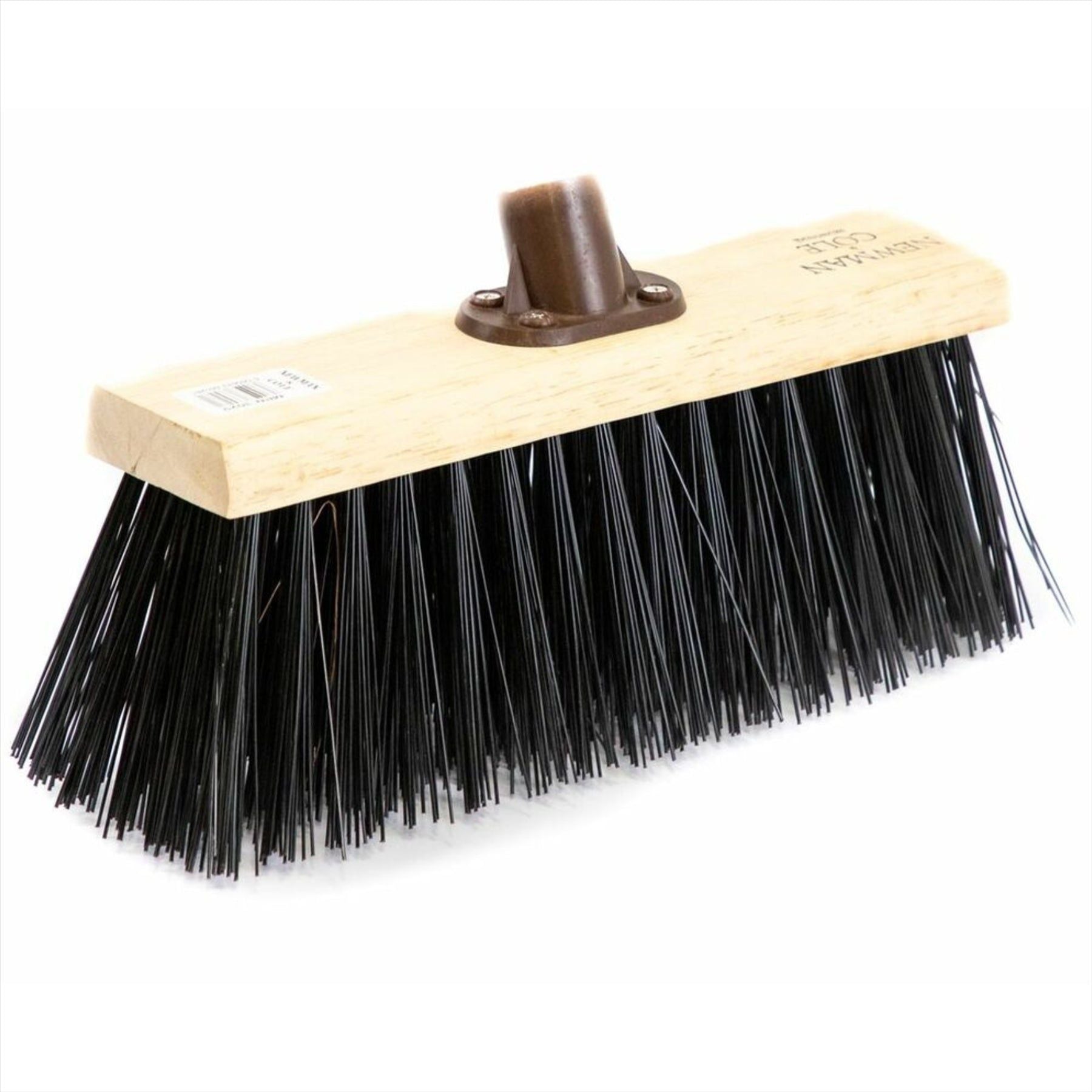 Newman and Cole 13 Inch PVC Flat Broom Head with Plastic Socket