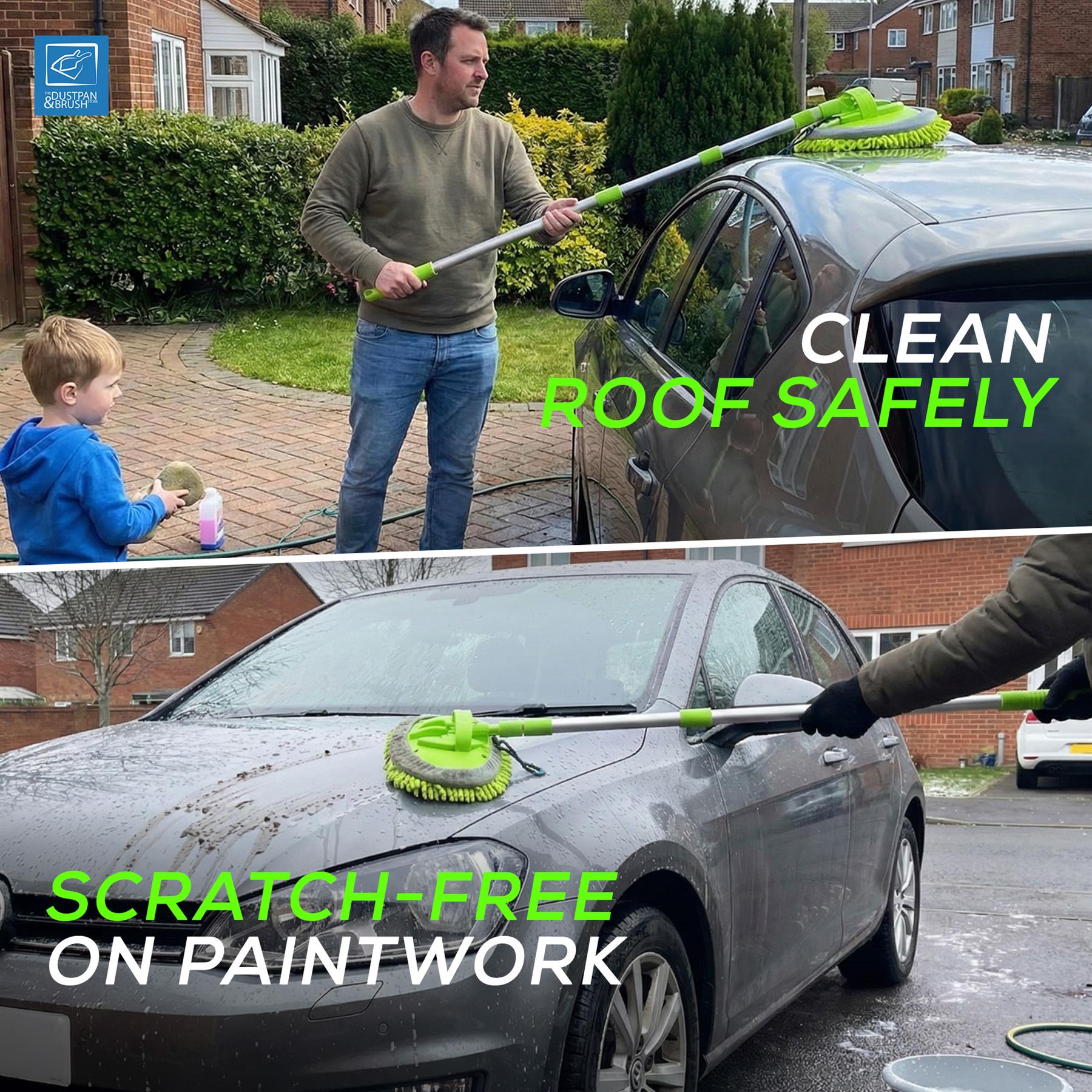 Chenille Car Wash Mop with Telescopic Handle
