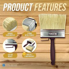 Shed and Fence Paint Brushes – Pack of 2