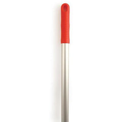Red Aluminium Colour Coded Screw Fit Metal Hygiene Brush Mop Handle