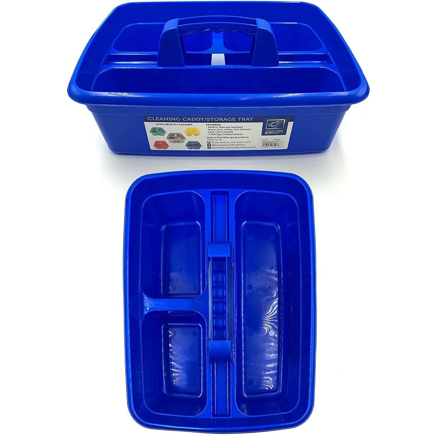 Colour Coded Cleaning Caddy Carry All Storage Tote