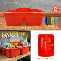 Colour Coded Cleaning Caddy Carry All Storage Tote