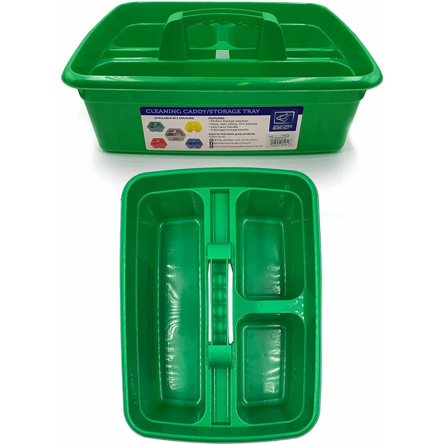 Colour Coded Cleaning Caddy Carry All Storage Tote