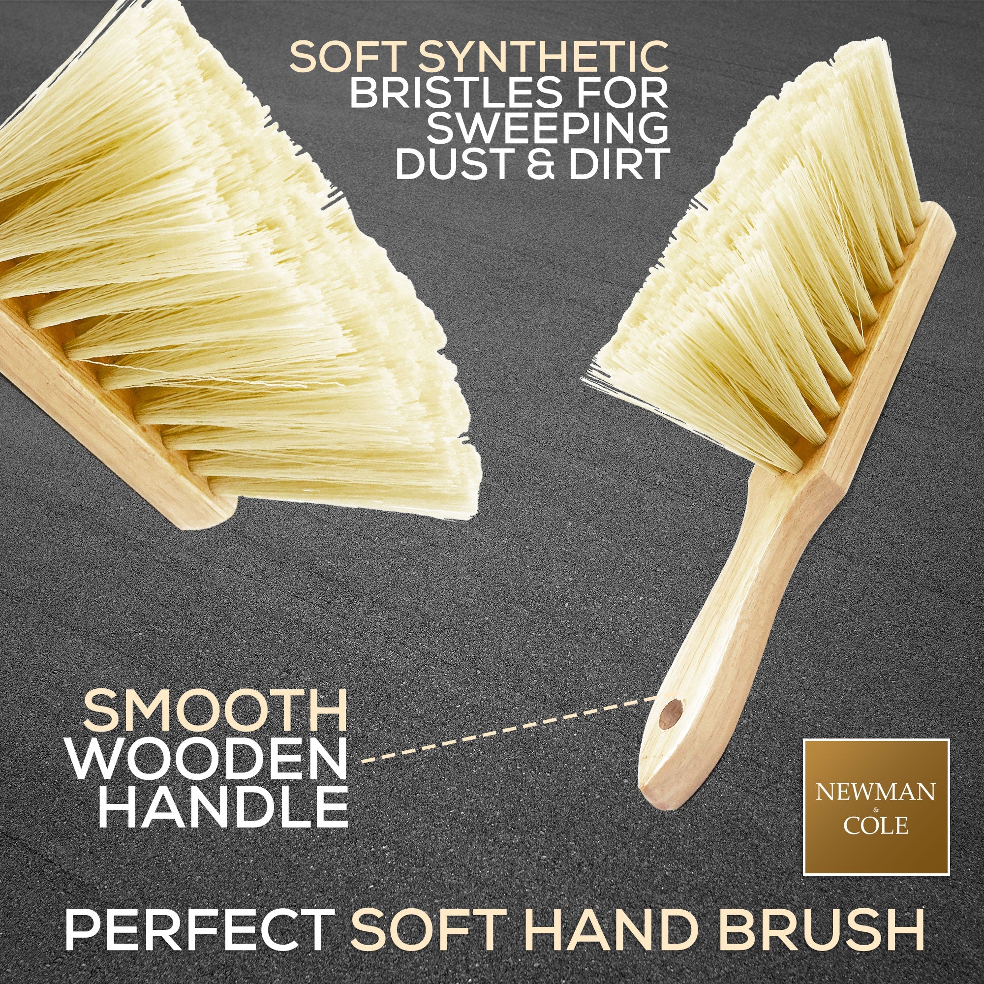 Newman and Cole Varnished Soft PVC Hand Brush