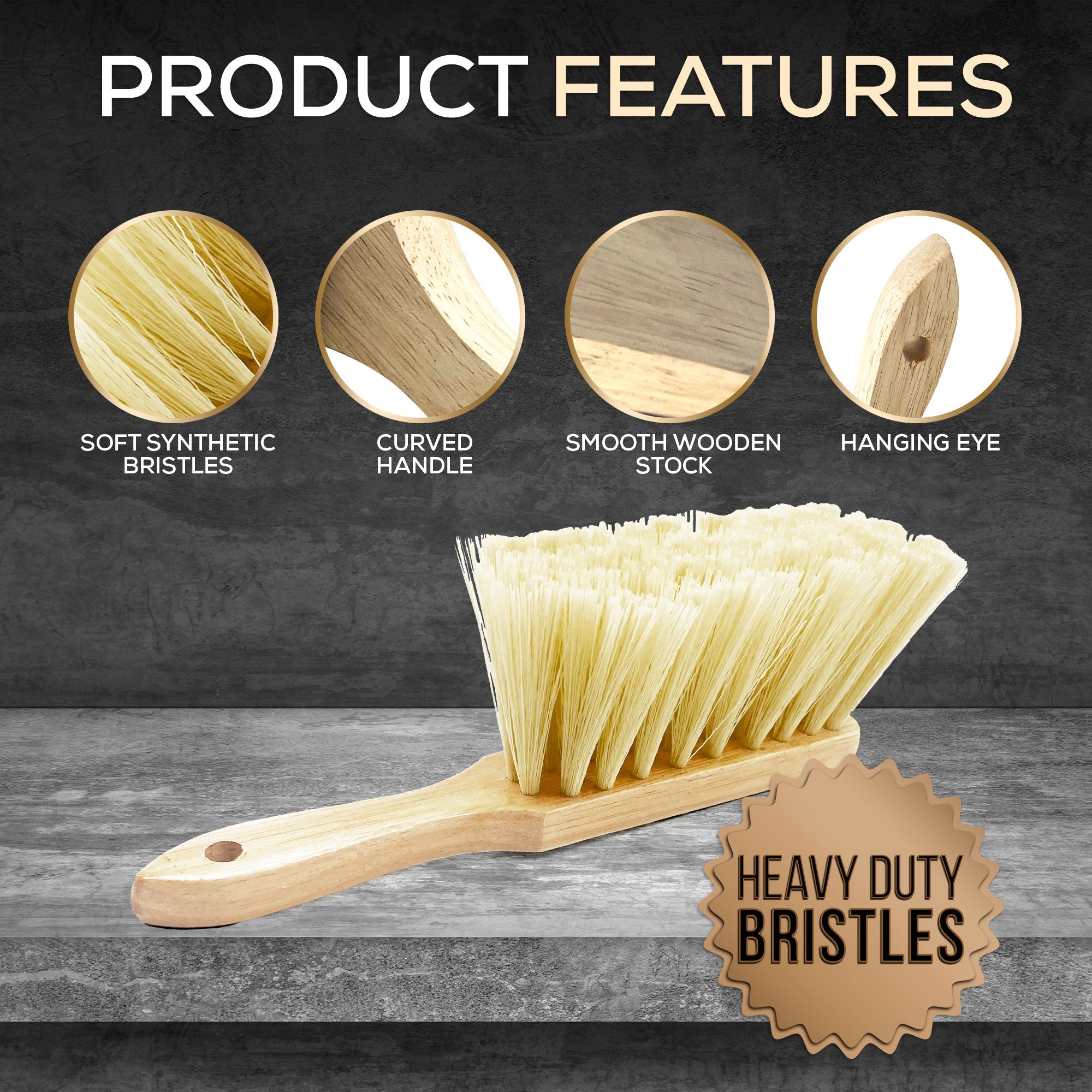 Newman and Cole Varnished Soft PVC Hand Brush