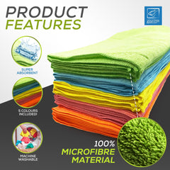 Pack of 20 Microfibre Cleaning Cloths (40x40cm)