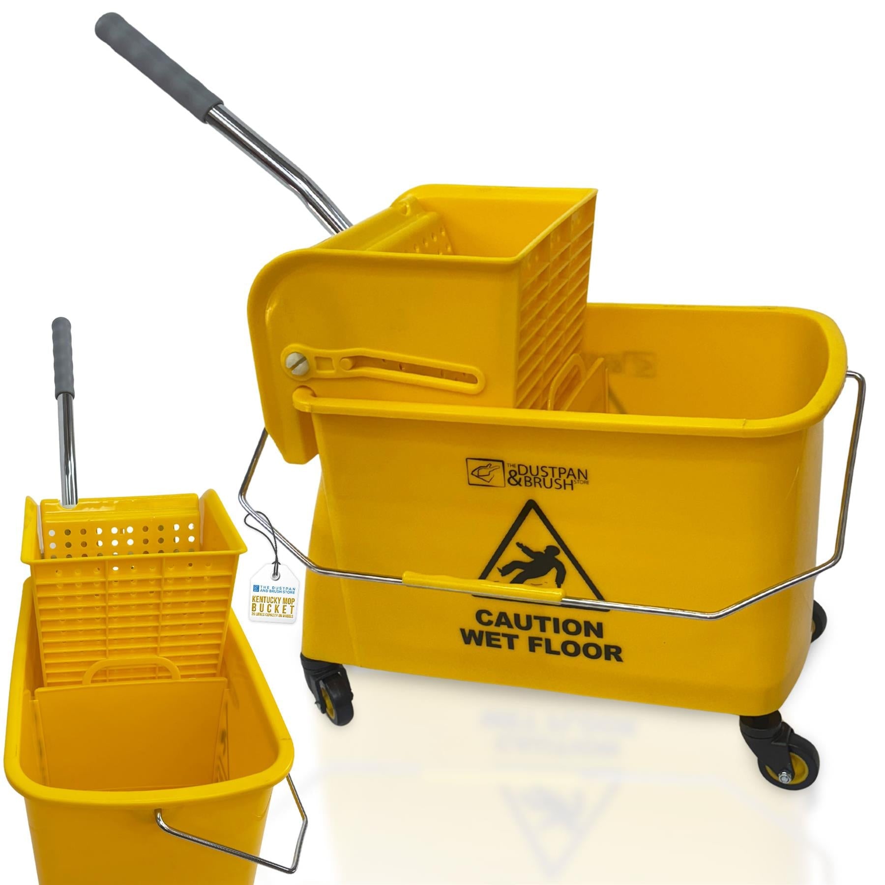 Kentucky Mop Bucket with Wringer & Wheels | 4 Colours