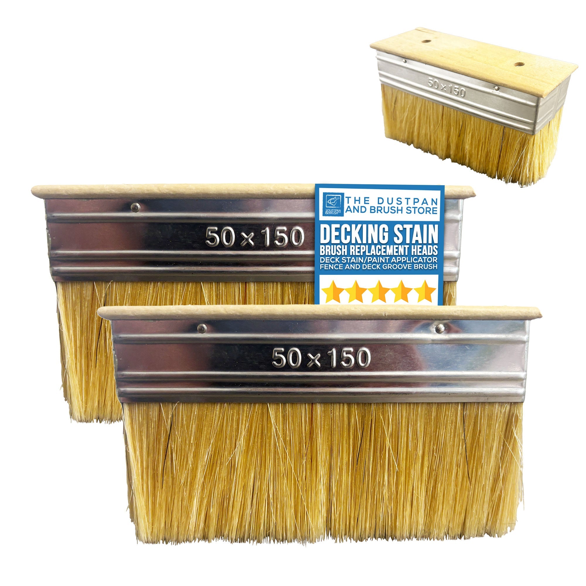 7" Decking Brush Replacement Head for Paint & Stain Kit