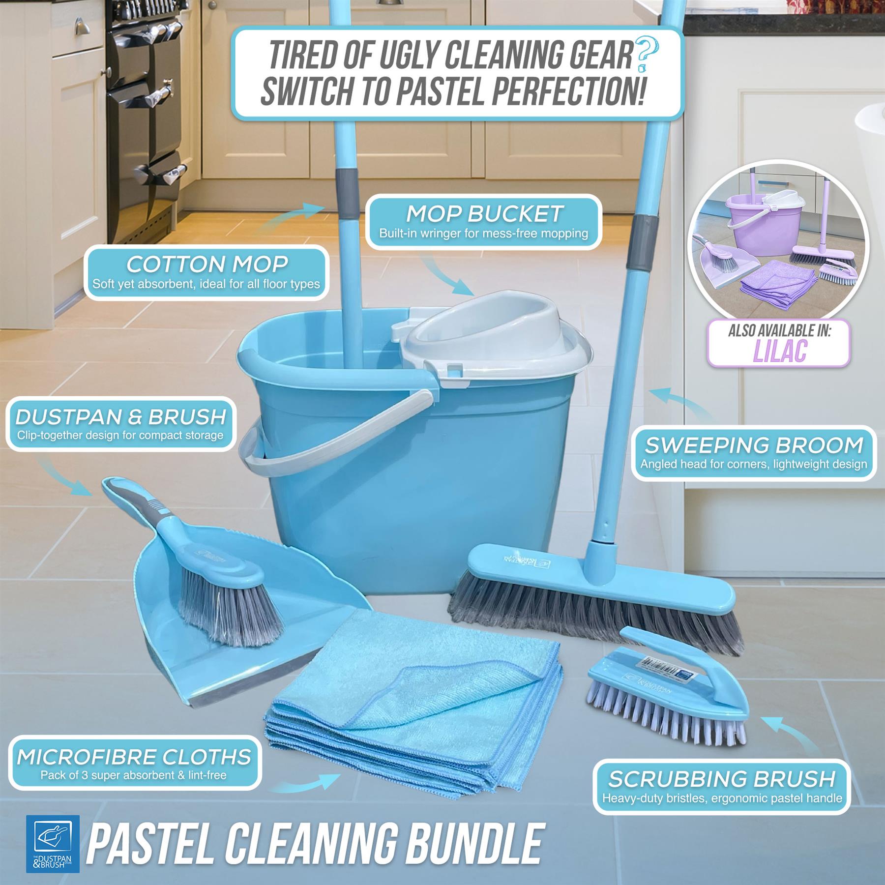 Complete Duck Egg Home Cleaning Set