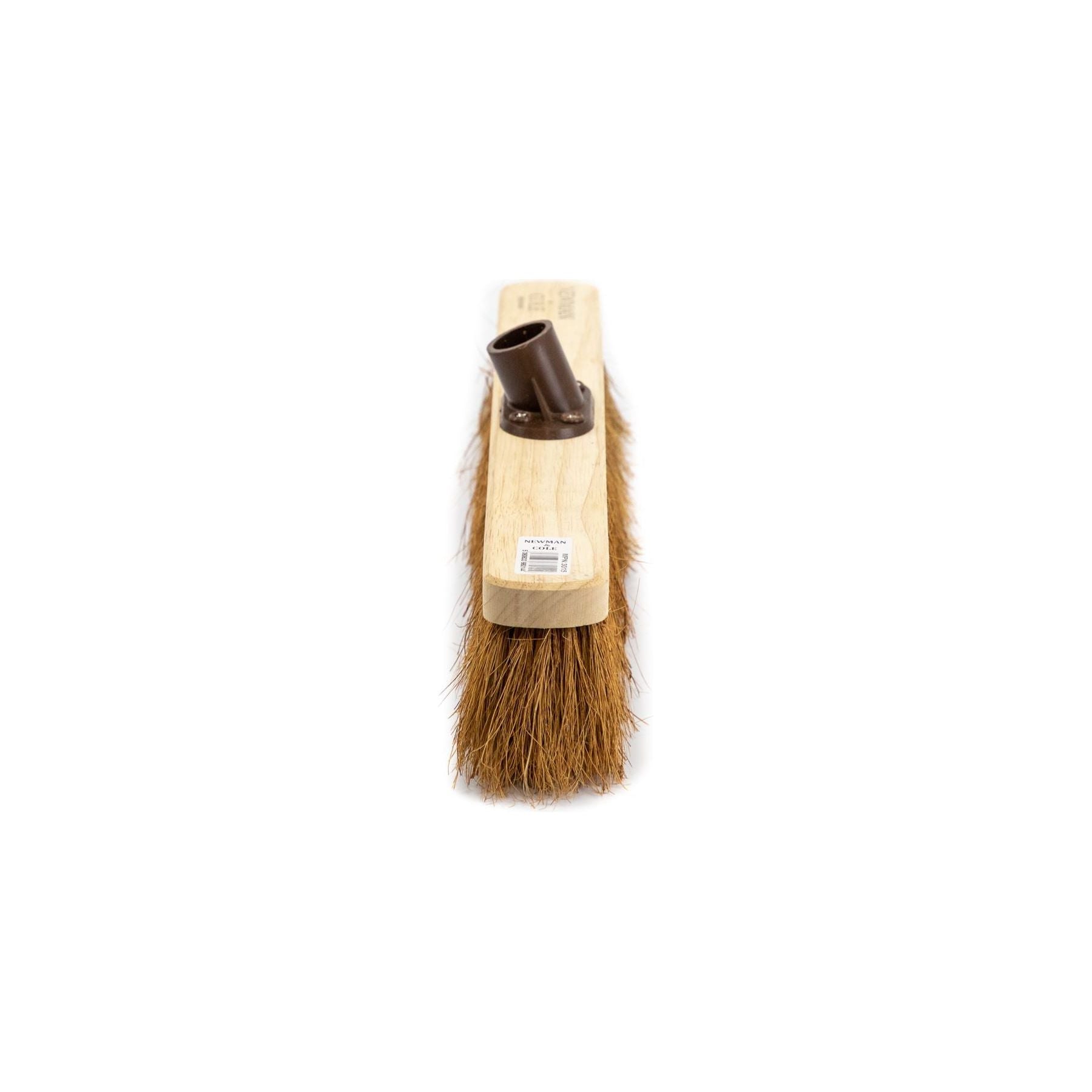 18" Newman and Cole Natural Soft Coco Broom Head with Plastic Socket