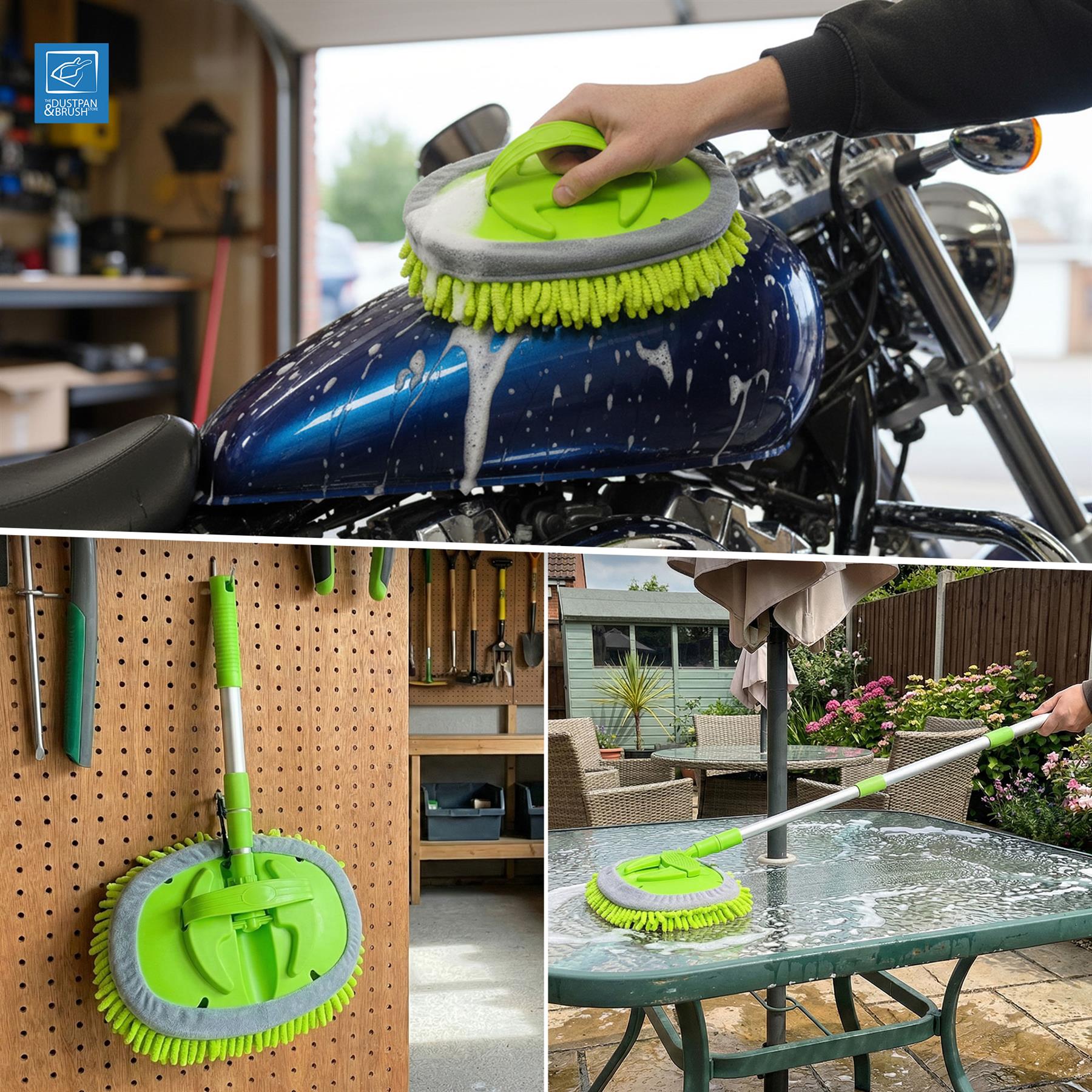 Chenille Car Wash Mop with Telescopic Handle