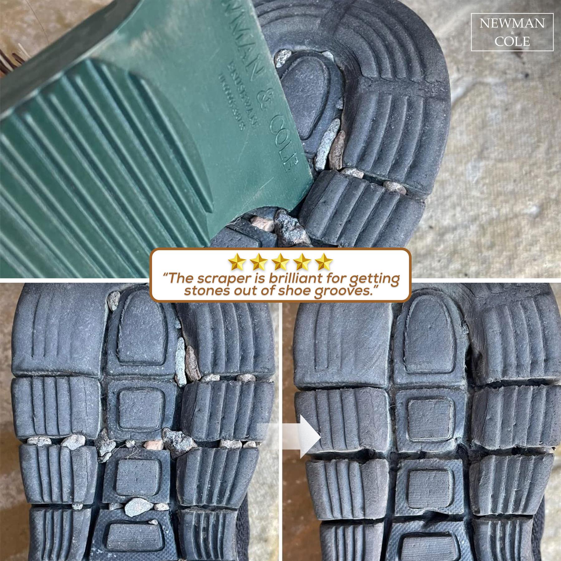 Newman & Cole Shoe & Boot Brush with Mud Scraper