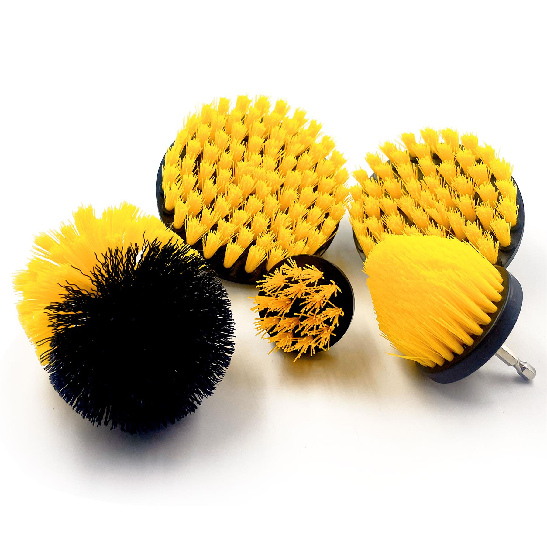 Drill Brush Cleaning Set | Nylon Power Scrubbing Brushes