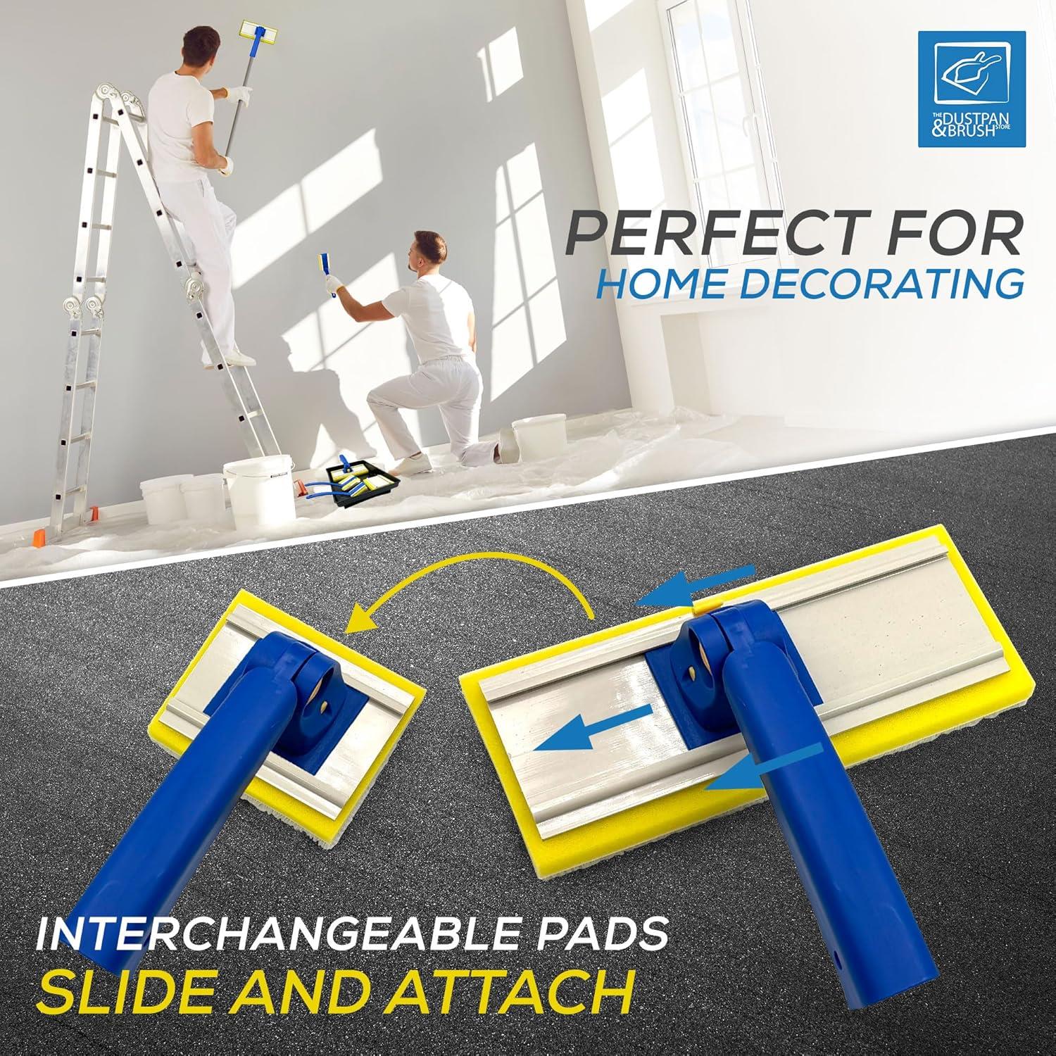 Paint Pad Set with Tray for Walls, Ceilings & Edging