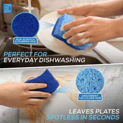 Super Sponge Scourers Pack of 6 | Non Scratch Kitchen Sponges