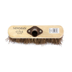 Newman and Cole 10" Natural Stiff Bassine Broom Head with Plastic Socket