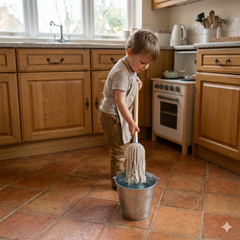 Traditional Wooden Children's Mop