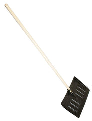 Plastic Snow Scoop Shovel with Wooden Handle – 44cm Snow Shovel