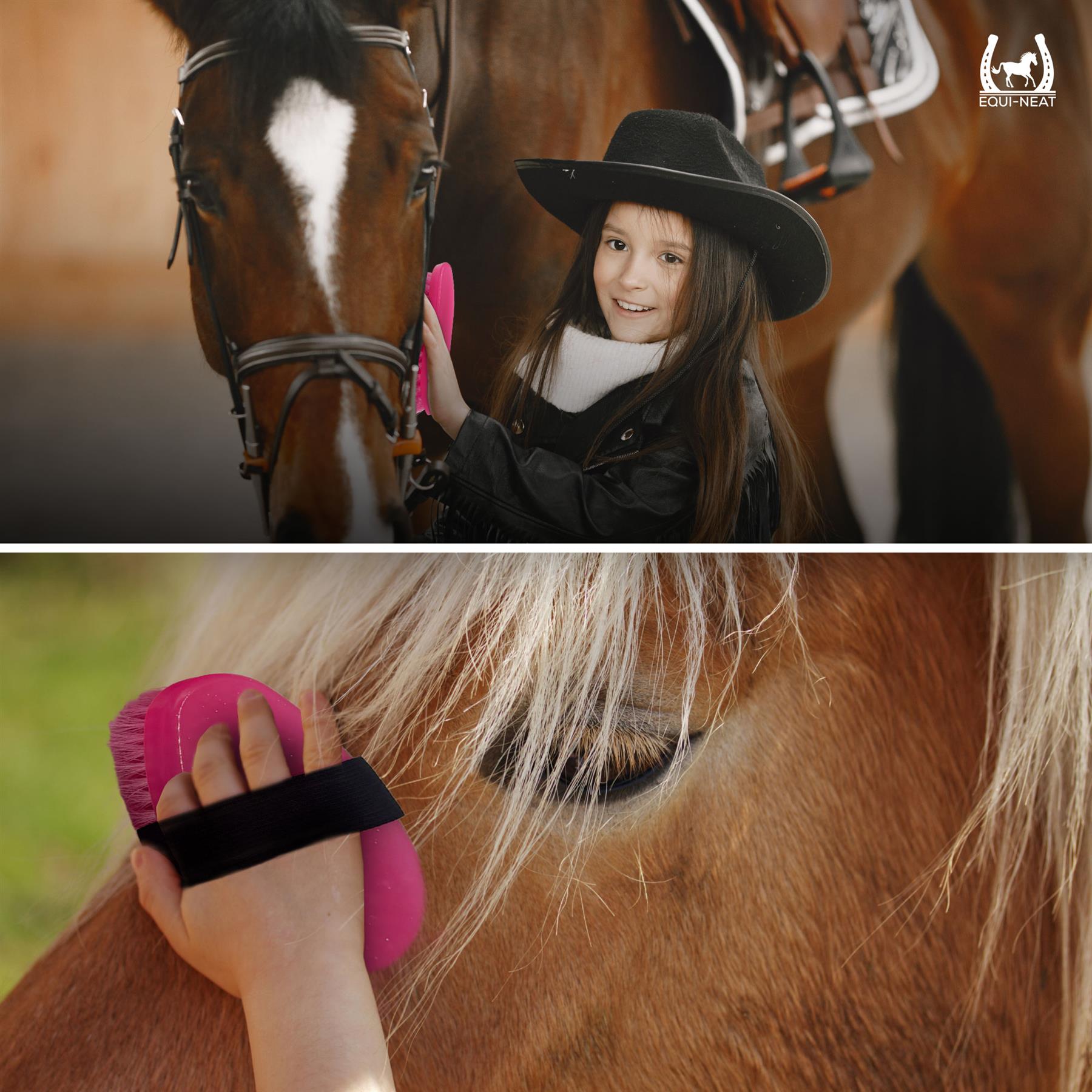 Equi-Neat Kids Horse Grooming Kit Pink – 5 Piece Set