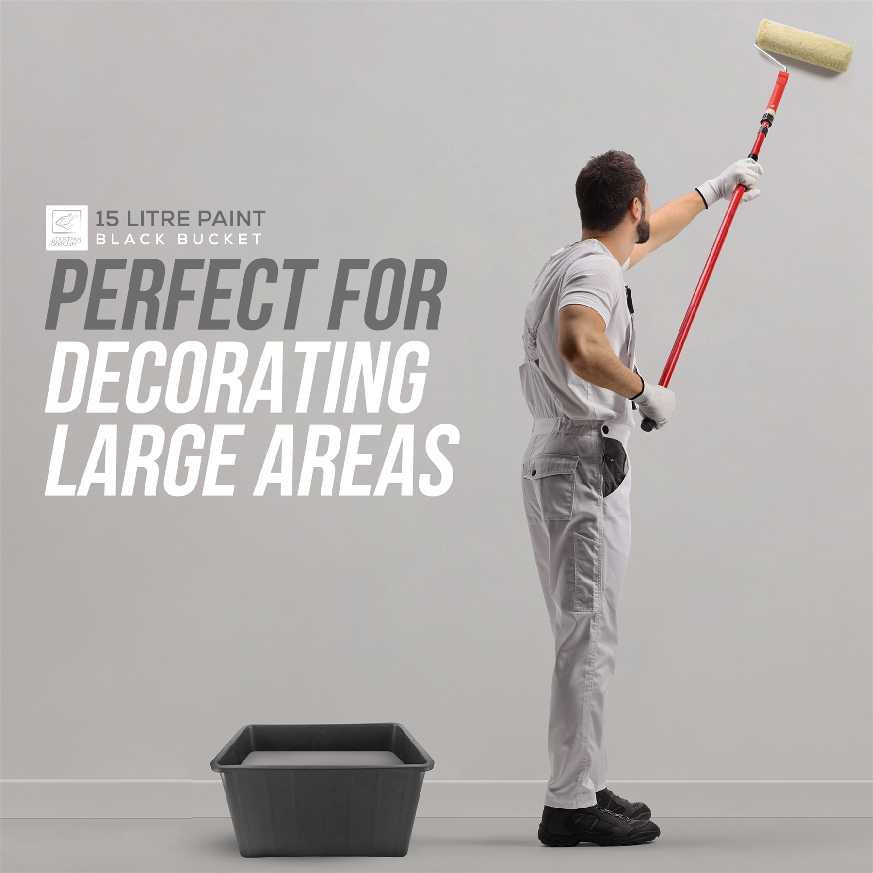 15L Paint Scuttle Bucket for Rollers & Window Cleaning