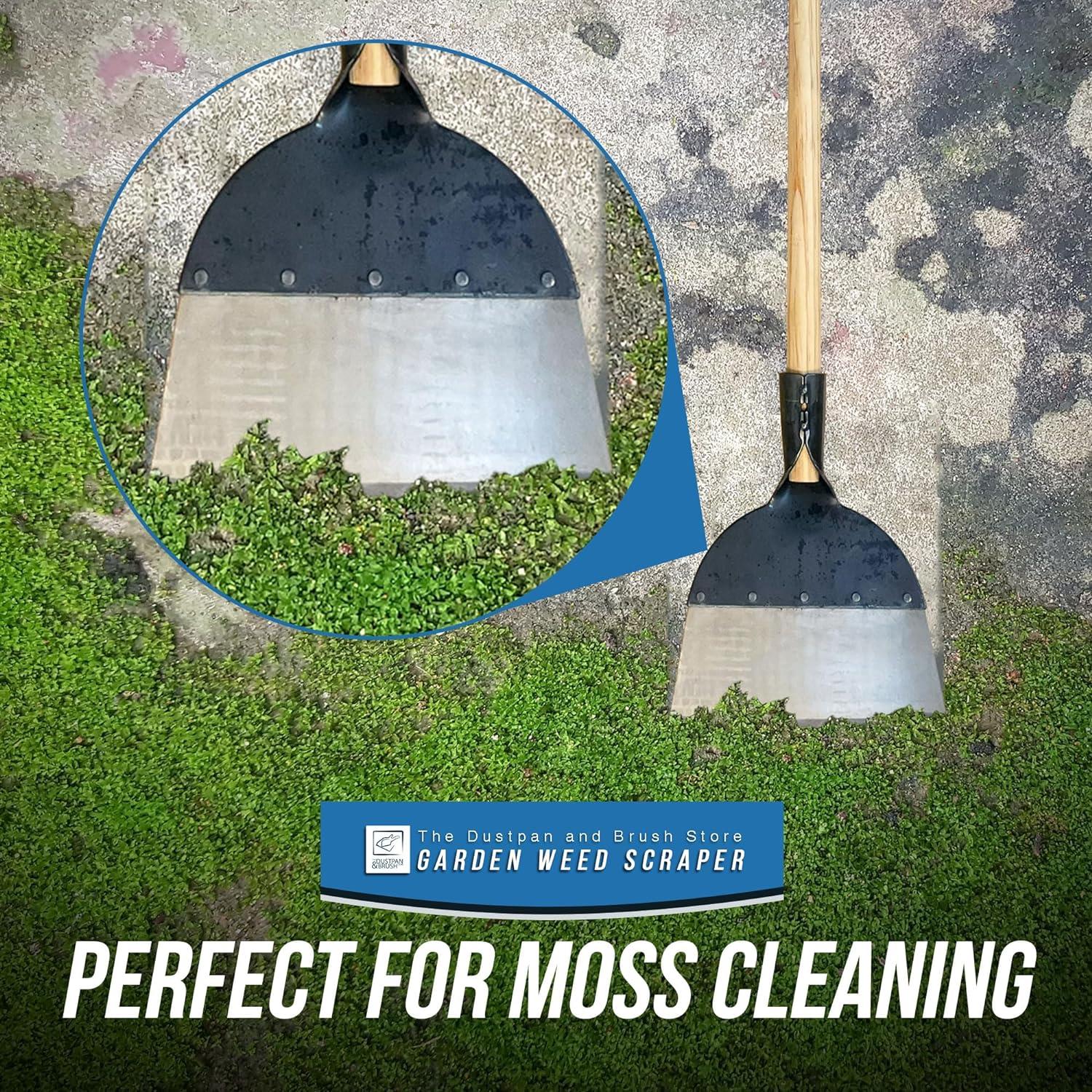 Garden Floor Scraper with Handle for Weeds, Moss & Patios