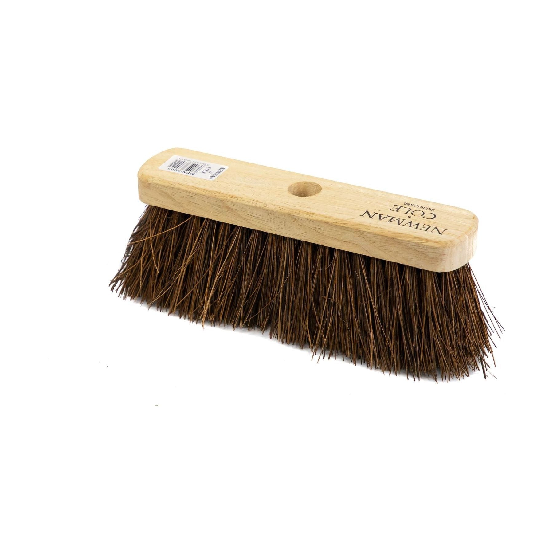 Newman and Cole 10" Natural Stiff Bassine Broom Head