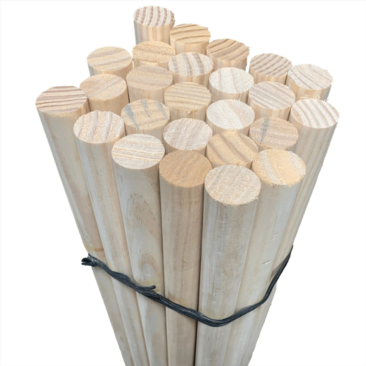 Pack of 25 Wooden Broom Handles 4ft (120cm) 1 1/8" (28-29mm)