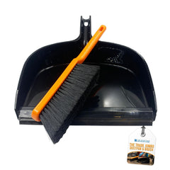 TRADE Jumbo Dustpan and Large Brush Set – Heavy Duty Builders Cleaning Set