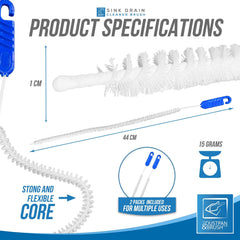 Flexible Drain & Sink Cleaning Brush | Pack of 2