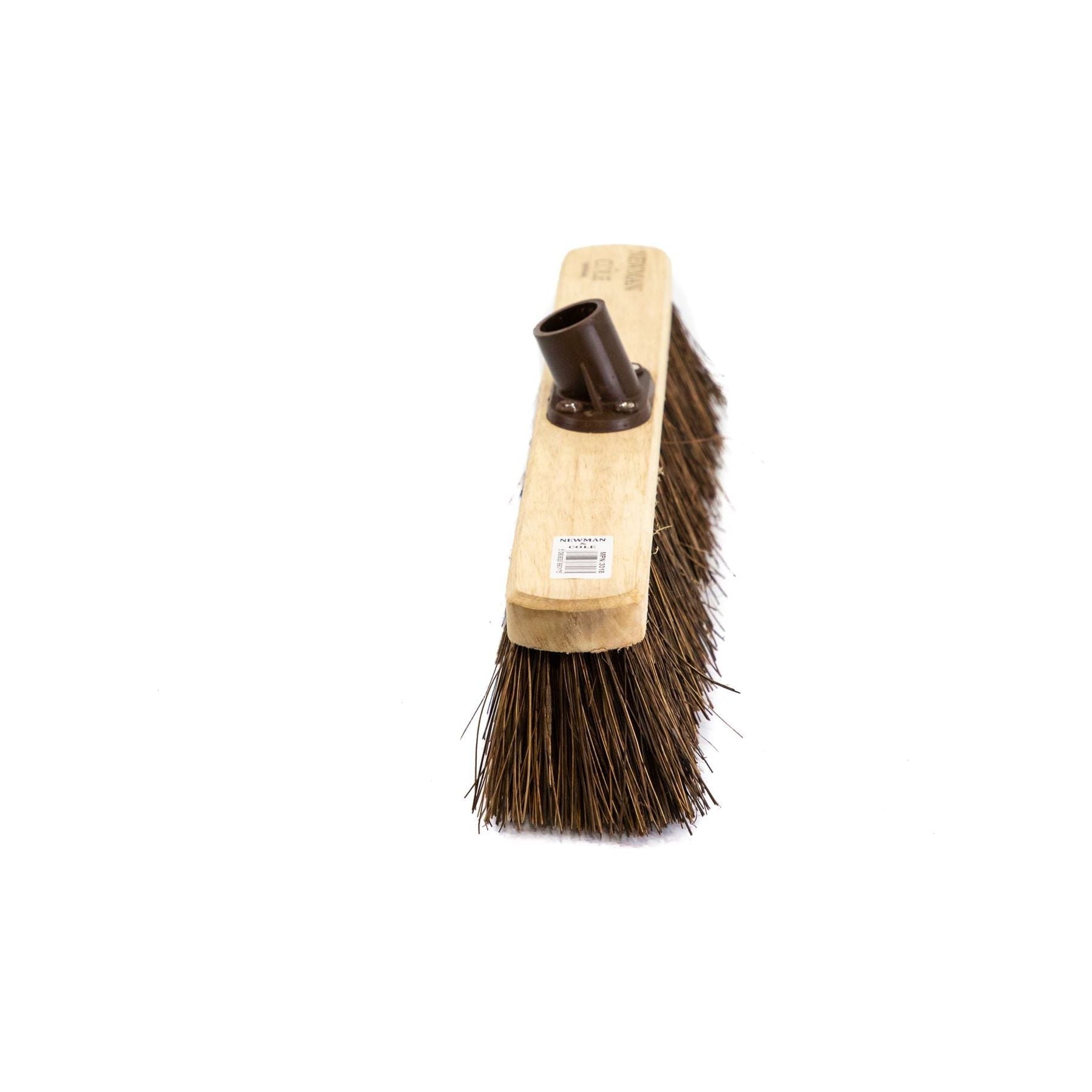 18" Newman & Cole Stiff Bassine Broom Head with Plastic Bracket