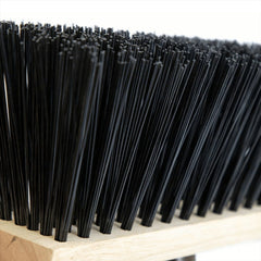 13" Newman & Cole Stiff PVC Flat Broom with Handle | Outdoor Sweeper