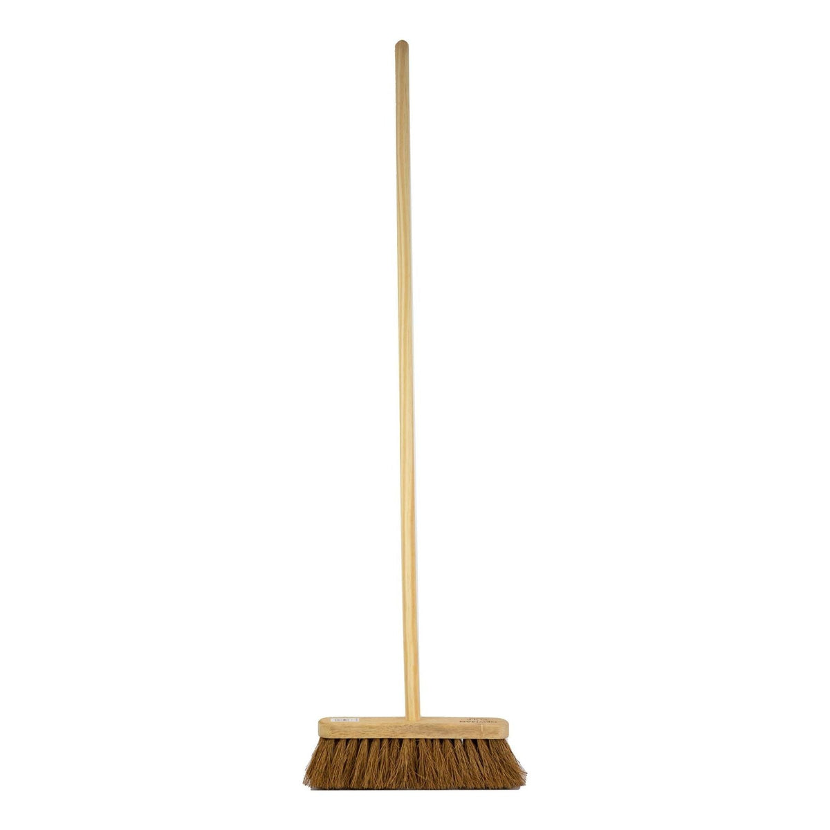 12" Newman & Cole Soft Coco Broom with Handle | Indoor Sweeping Brush