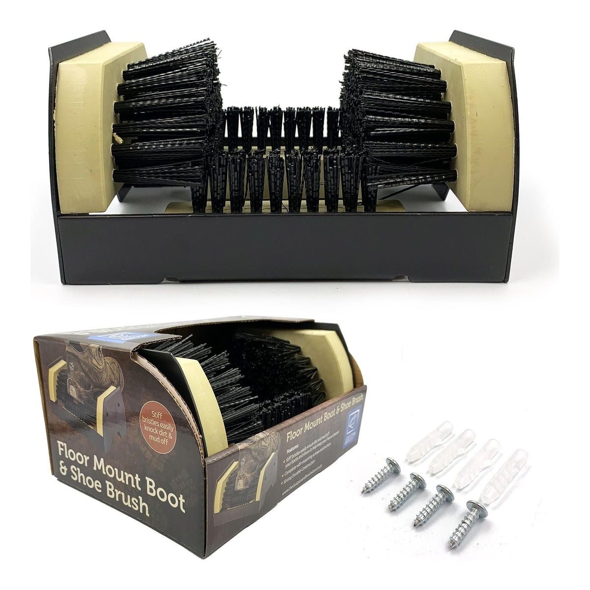Heavy Duty Boot Scraper Brush – Outdoor Mud Cleaner