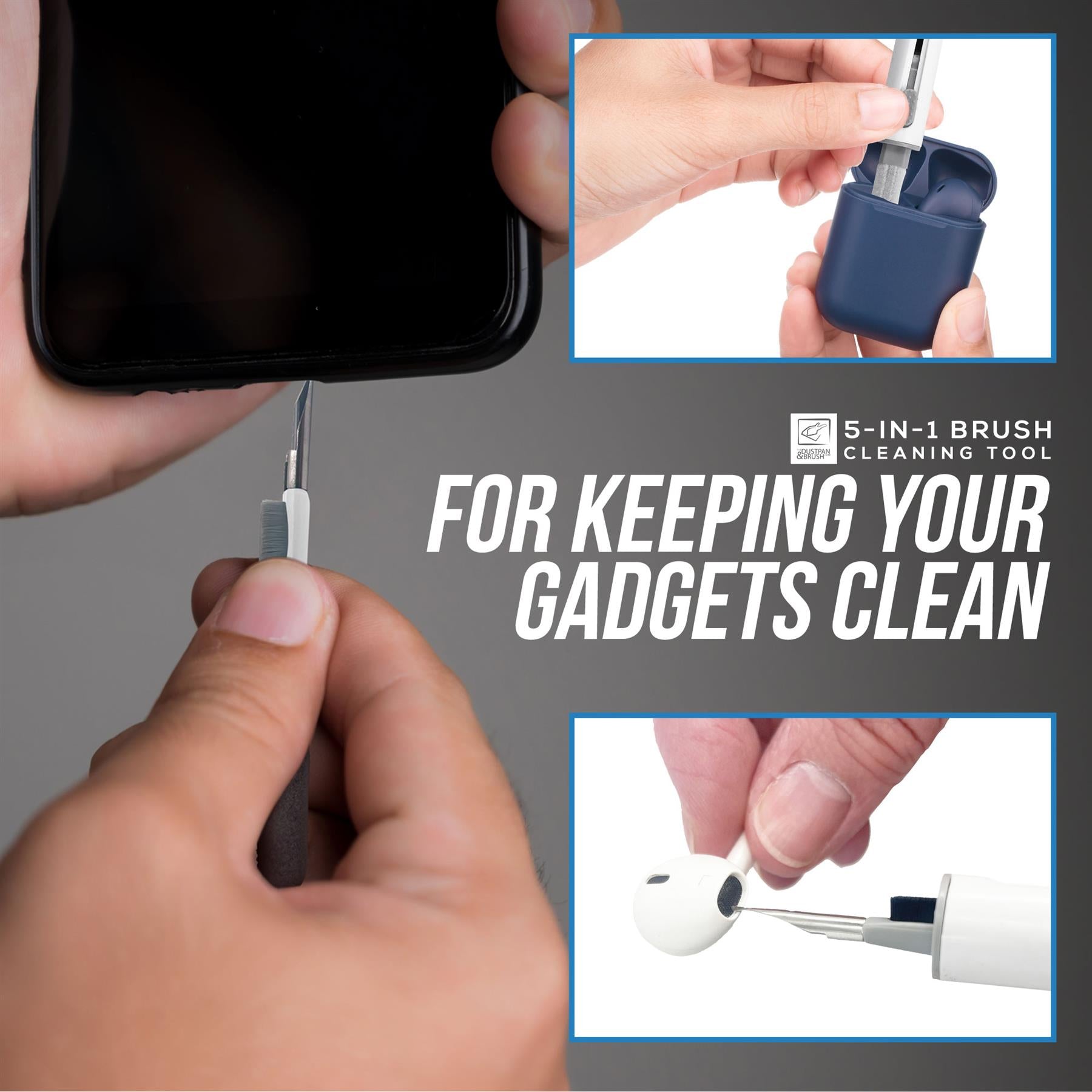 5-in-1 Electronics Cleaning Brush Kit | Keyboard, Phone & Earphone Cleaner