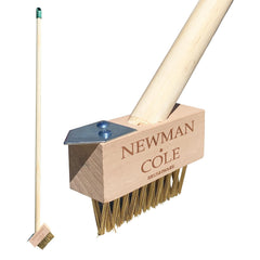 Newman and Cole Weed Brush with Scraper – Long Handle Patio Brush
