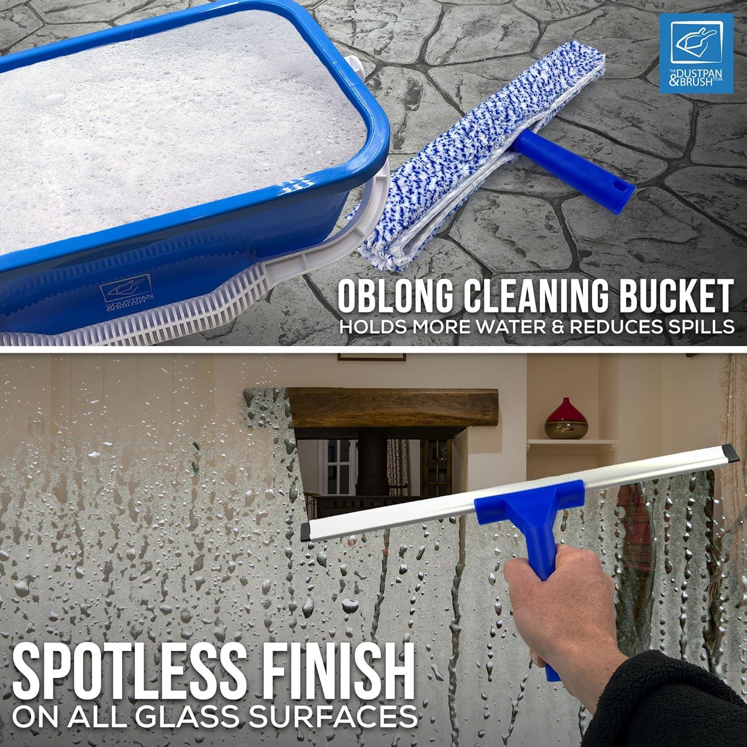 Window Cleaning Kit – Squeegee, Applicator & 42cm Bucket Set