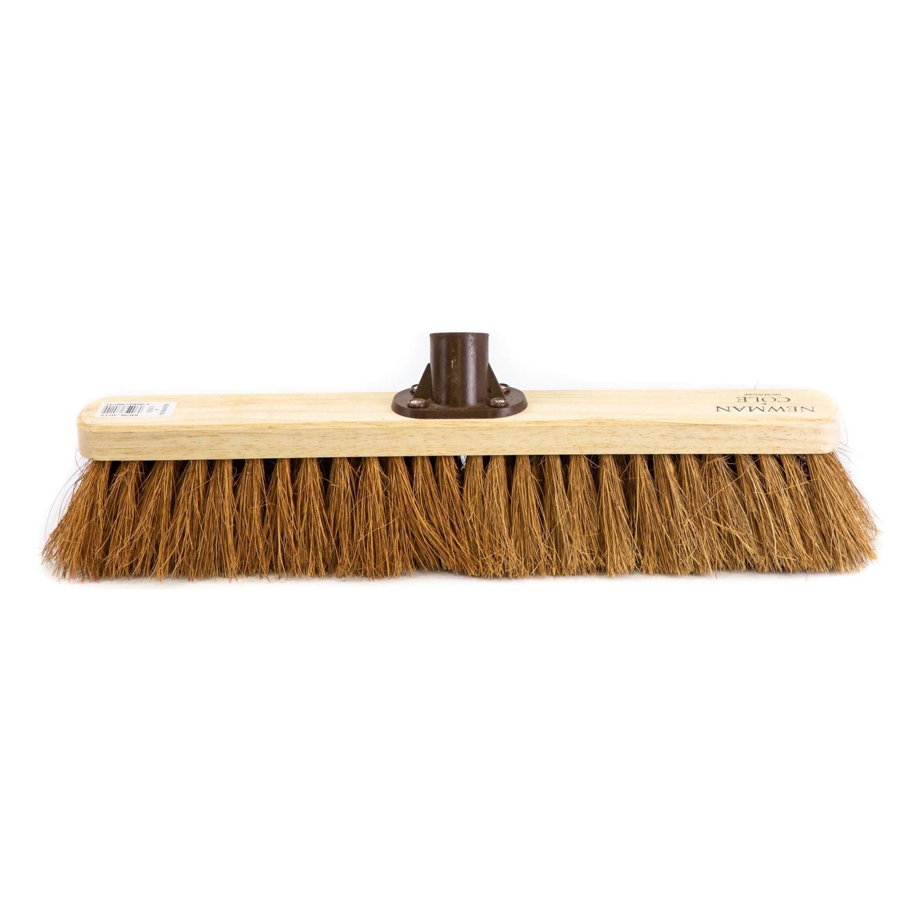 18" Newman and Cole Natural Soft Coco Broom Head with Plastic Socket